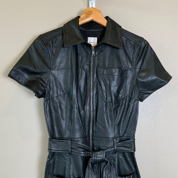 Anthropologie The Colette Weekend Jumpsuit by Maeve: Faux-Leather Edition - Picture 8 of 16